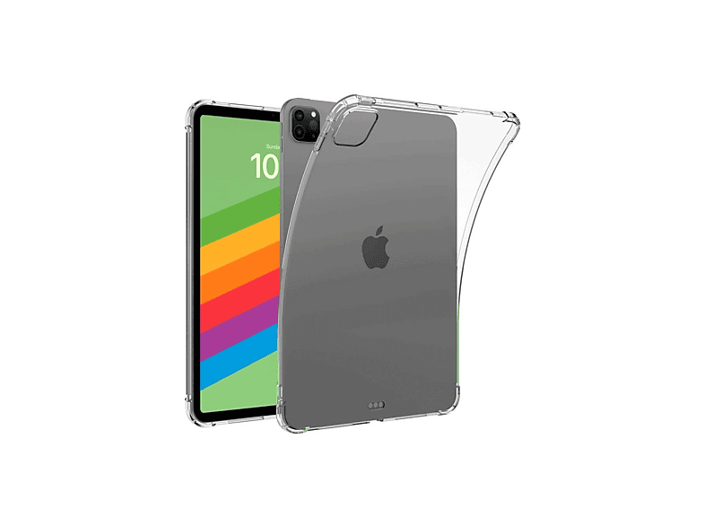 NEWFACE Anti Shock Silikon iPad Pro 13 (2024) Uyumlu Tablet Kılıfı Şeffaf