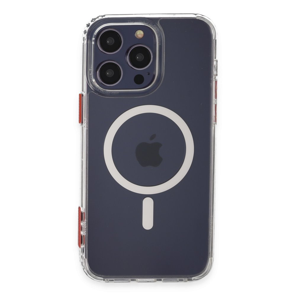 JOKO Ramos iPhone 15 Pro Max Uyumlu MagSafe Telefon Kılıfı Şeffaf