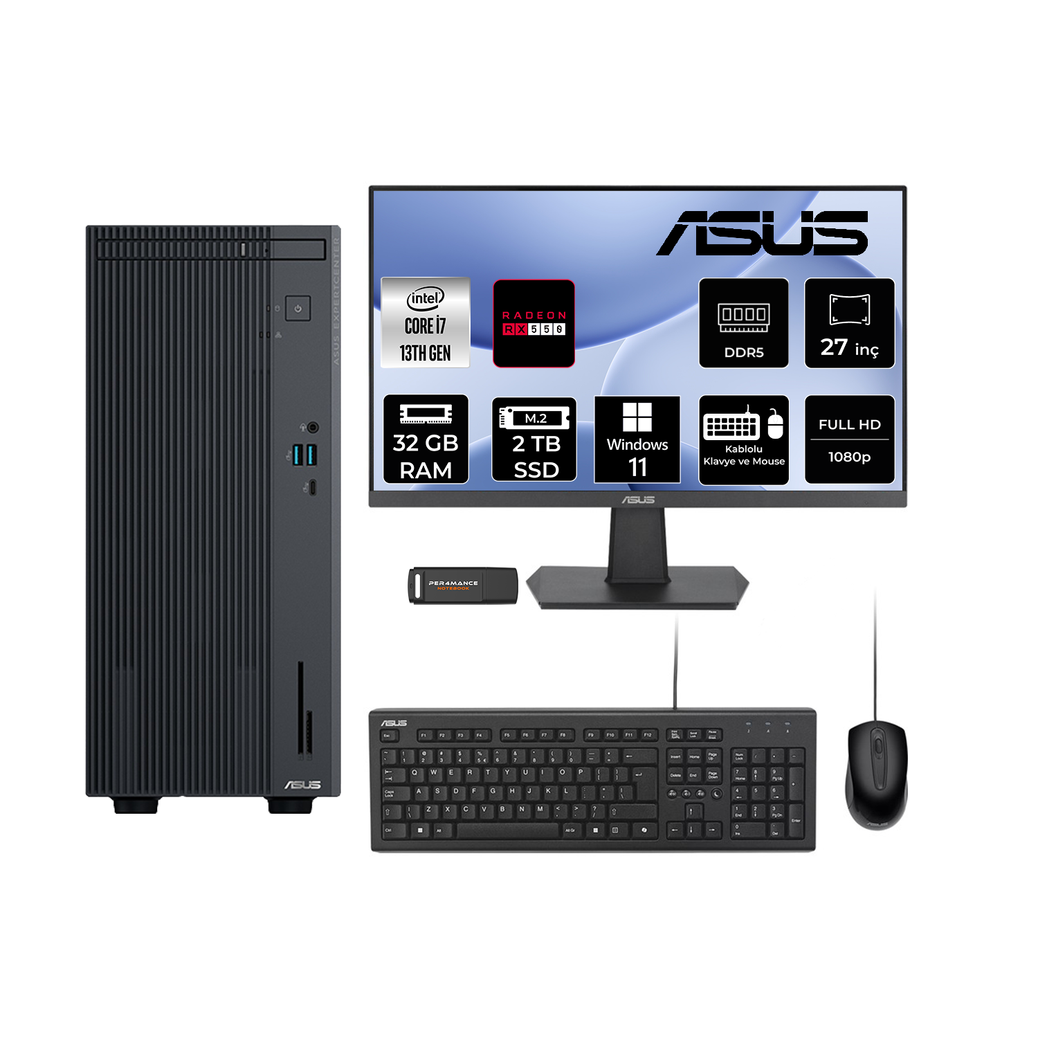 MSI Cyborg 14 RTX4050-6GB FHD+ 144Hz A13VE054XTRWF06 Core™ i7 13620H 32 GB RAM 1 TB SSD 14 inç FreeDOS Laptop+Çanta Siyah