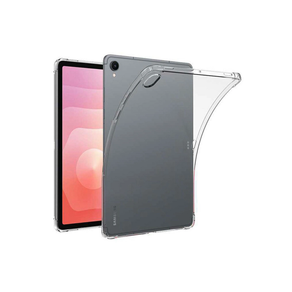 NEWFACE Anti Shock Silikon Samsung Galaxy X730 Tab S11 Uyumlu Tablet Kılıfı Şeffaf