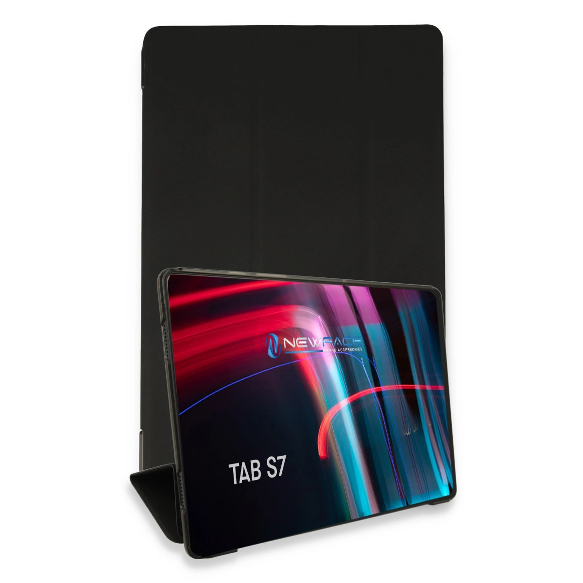 NEWFACE Smart Samsung Galaxy T870 Tab S7 11 Uyumlu Tablet Kılıfı Siyah