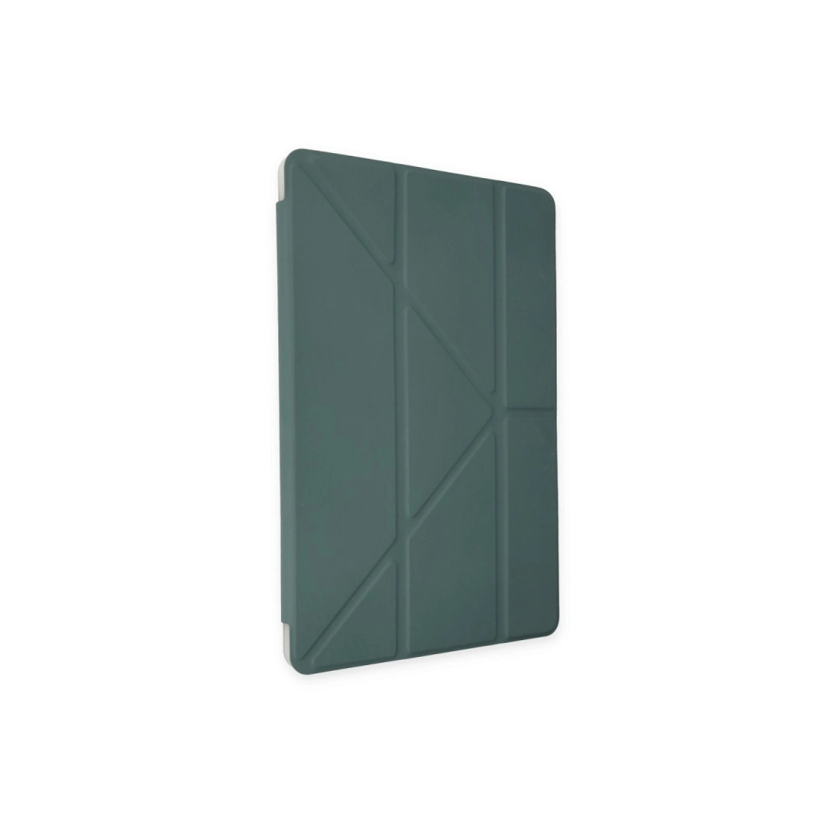 Geometrik desenli yeşil tablet kılıfı.
