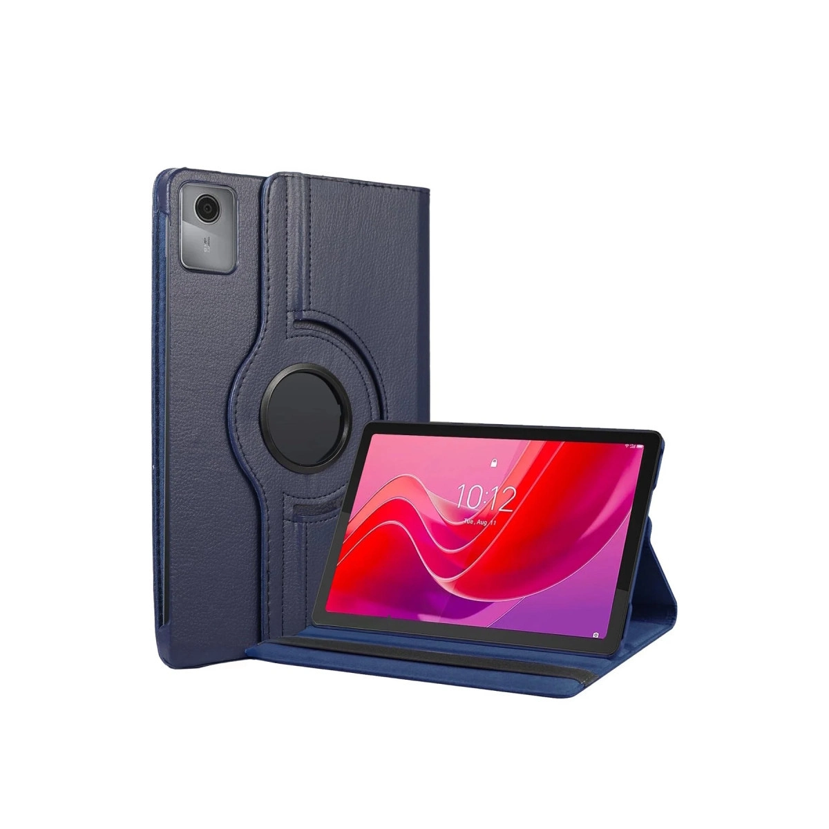 NEWFACE Lenovo 360 Tablet Deri Kılıf Tab M11 TB330FU Uyumlu Tablet Kılıfı Lacivert