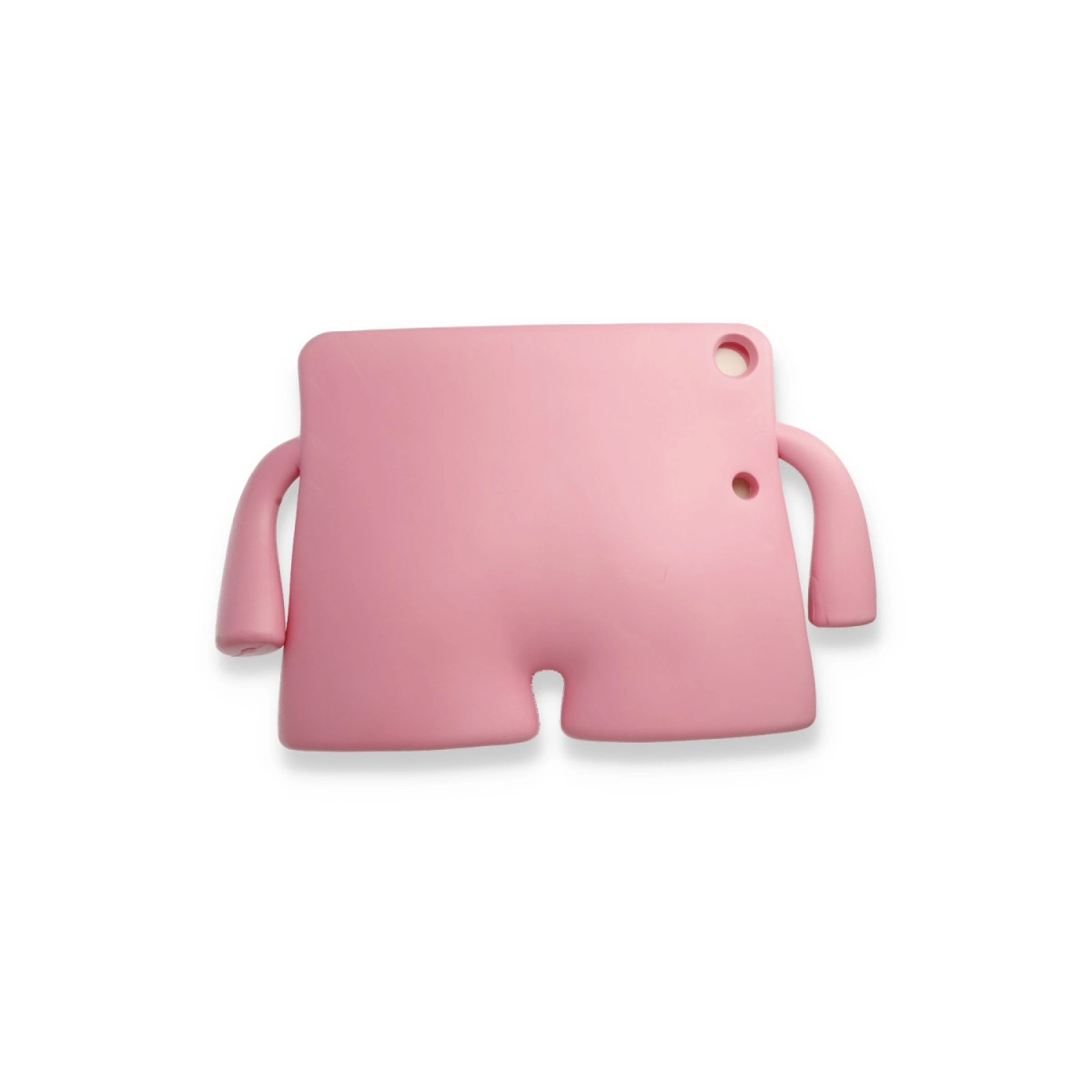 Kollu ve bacaklı pembe tablet standı.