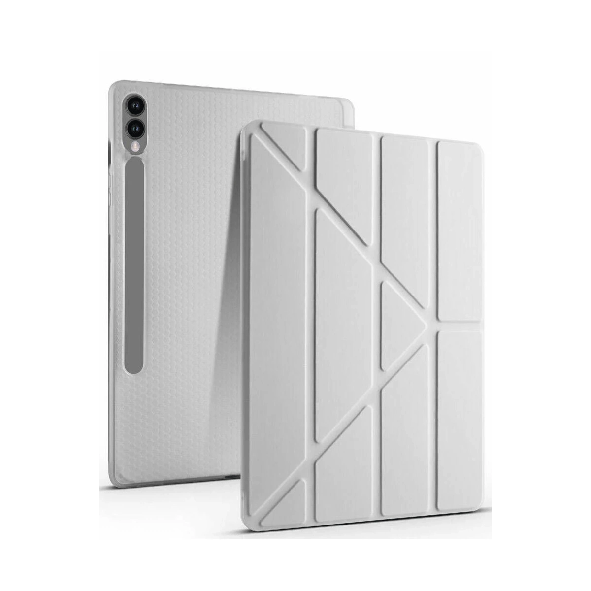NEWFACE Samsung Kalemlikli Mars Tablet Kılıfı Galaxy X510 Tab S9 FE 11 Uyumlu Tablet Kılıfı Gri