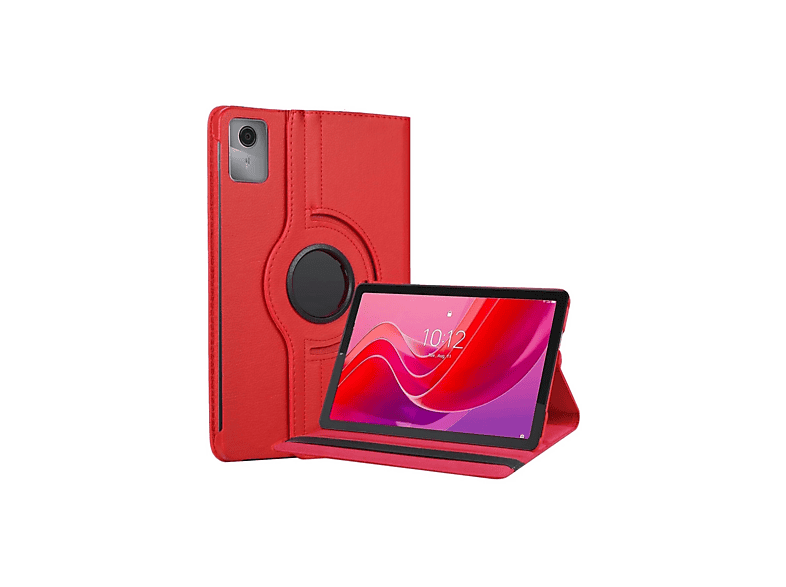 NEWFACE Lenovo 360 Tablet Deri Kılıf Tab M11 TB330FU Uyumlu Tablet Kılıfı Kırmızı