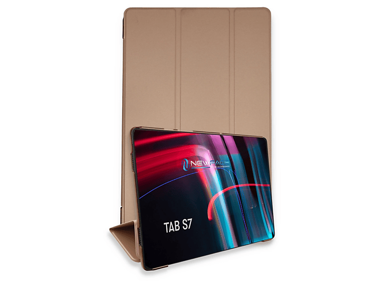 NEWFACE Smart Samsung Galaxy T870 Tab S7 11 Uyumlu Tablet Kılıfı Rose Gold