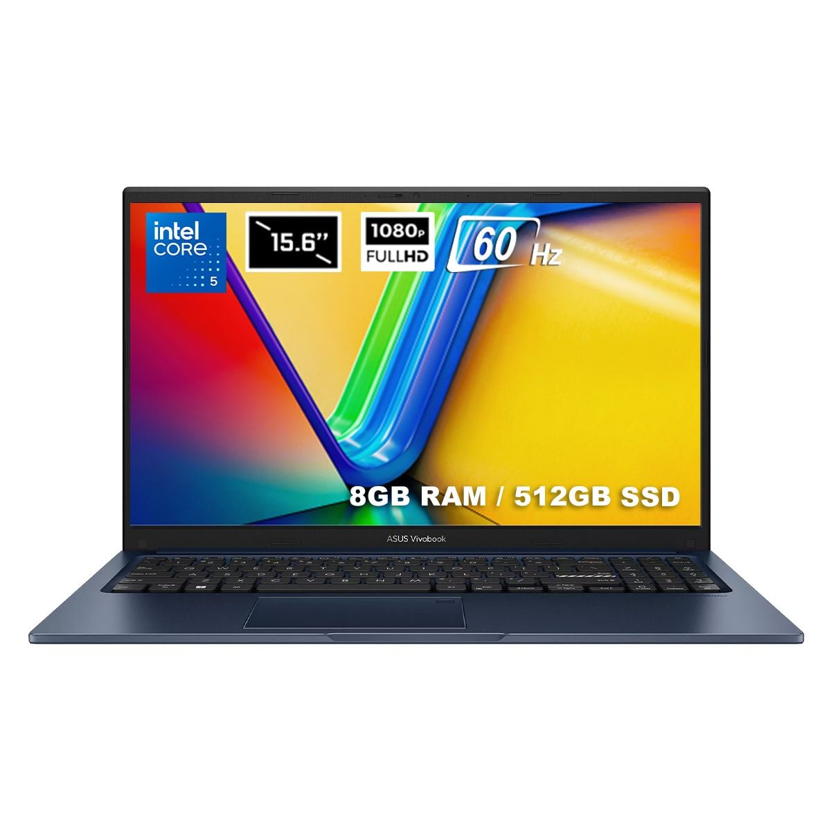 ASUS VivoBook 15 X1504VA-BQ5386 FHD 60Hz IPS-level Intel Core 5 120U 8 GB RAM 512 GB SSD 15,6 inç FreeDOS Laptop Siyah