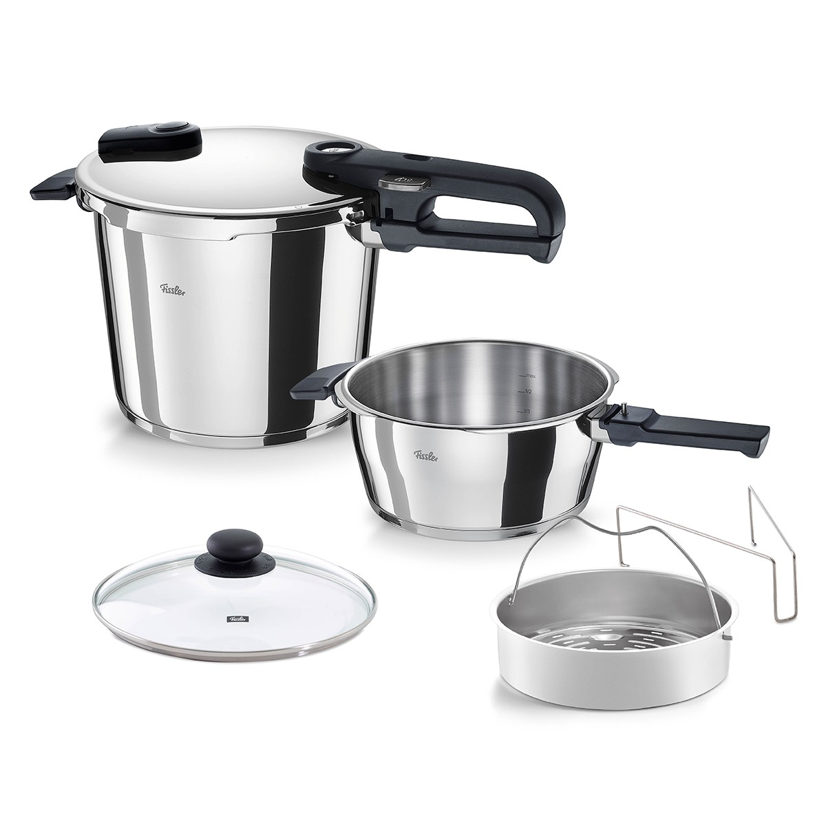 FISSLER Vitaquick Edition 6 l+3.5 l Düdüklü Tencere Gümüş