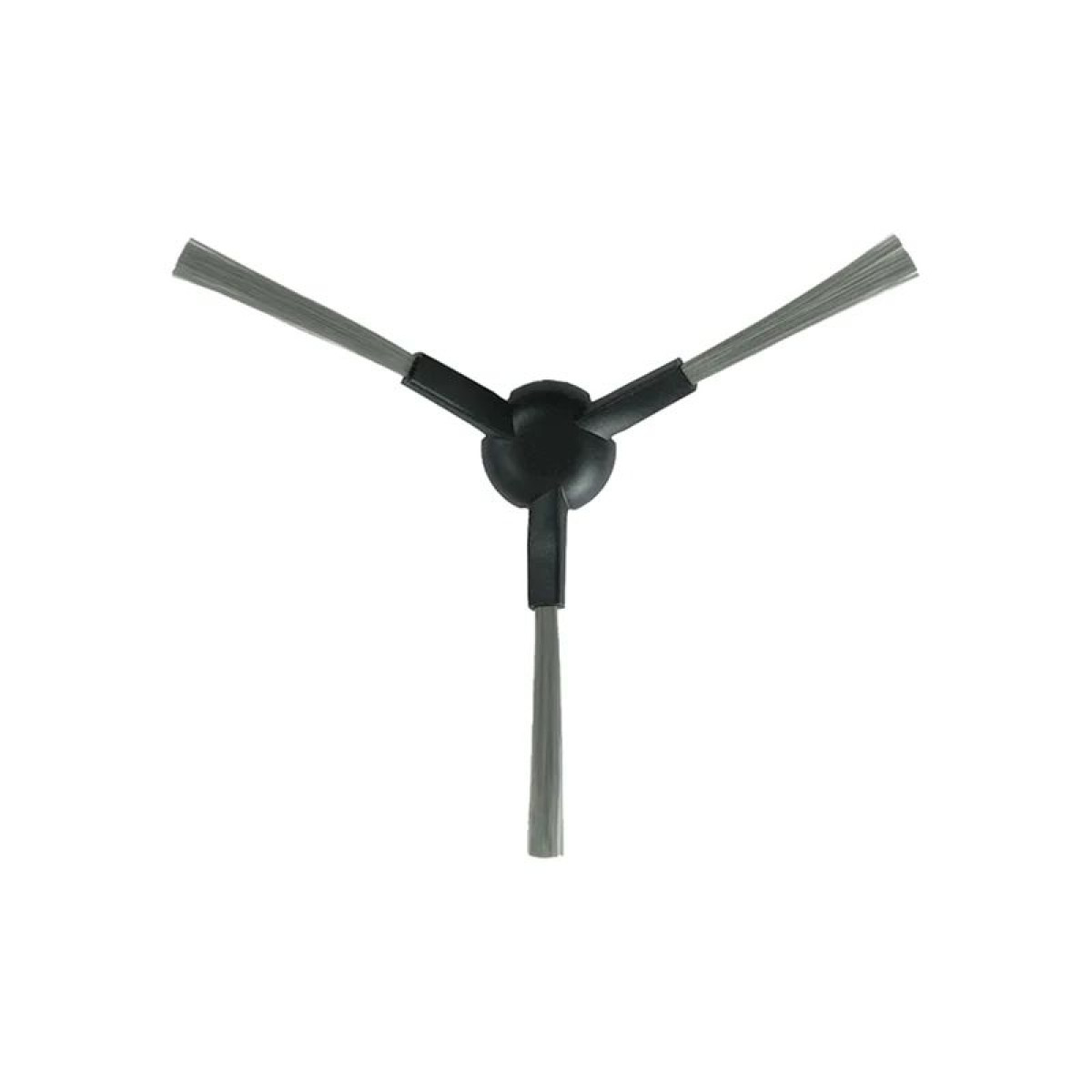 Czarny obrotowy element szczotki bocznej do robota odkurzającego.