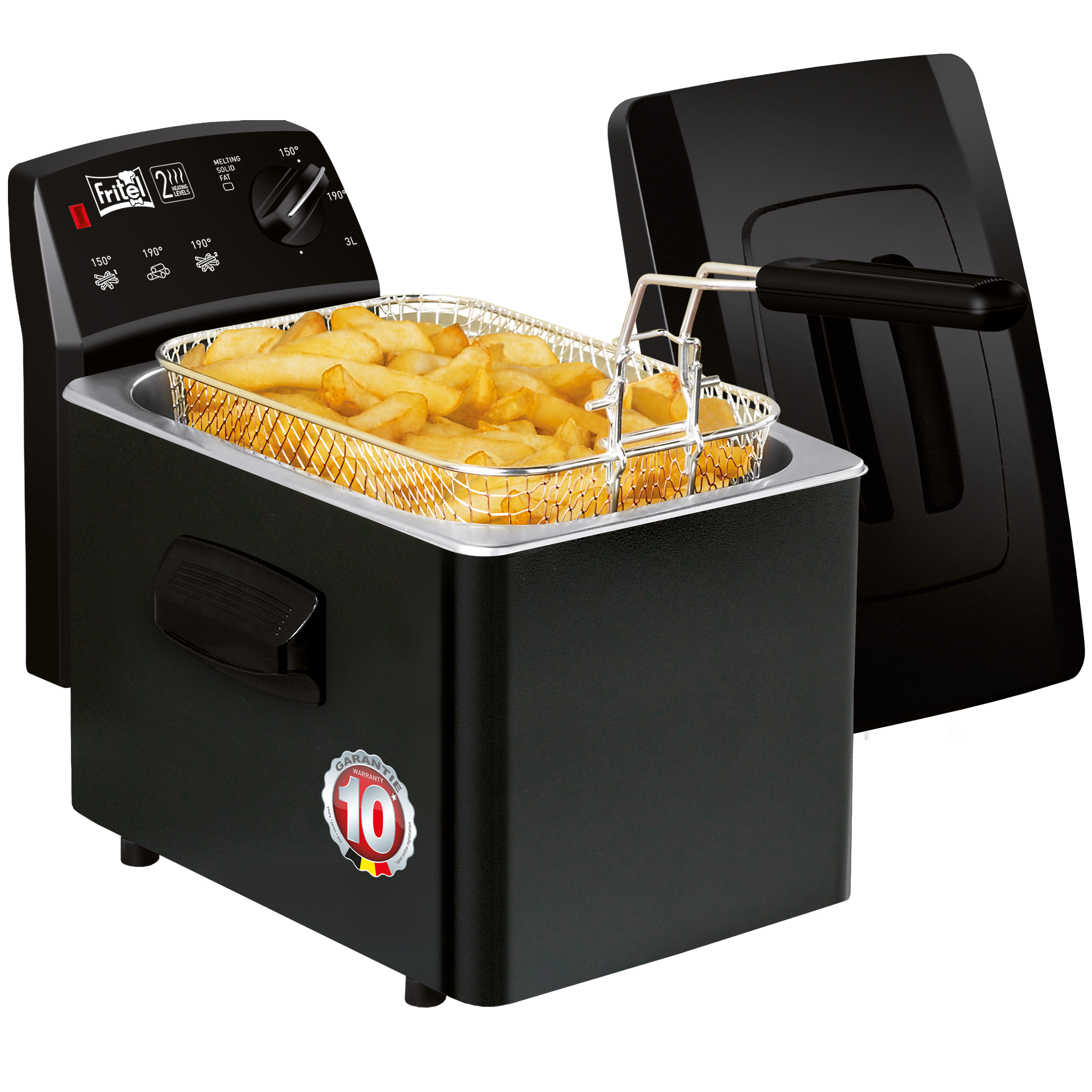 Mini Friteuse - 1,3L RVS Frituurpan Met Mandje - Voor Gas En Inductie Duurzaam En Oliebesparend