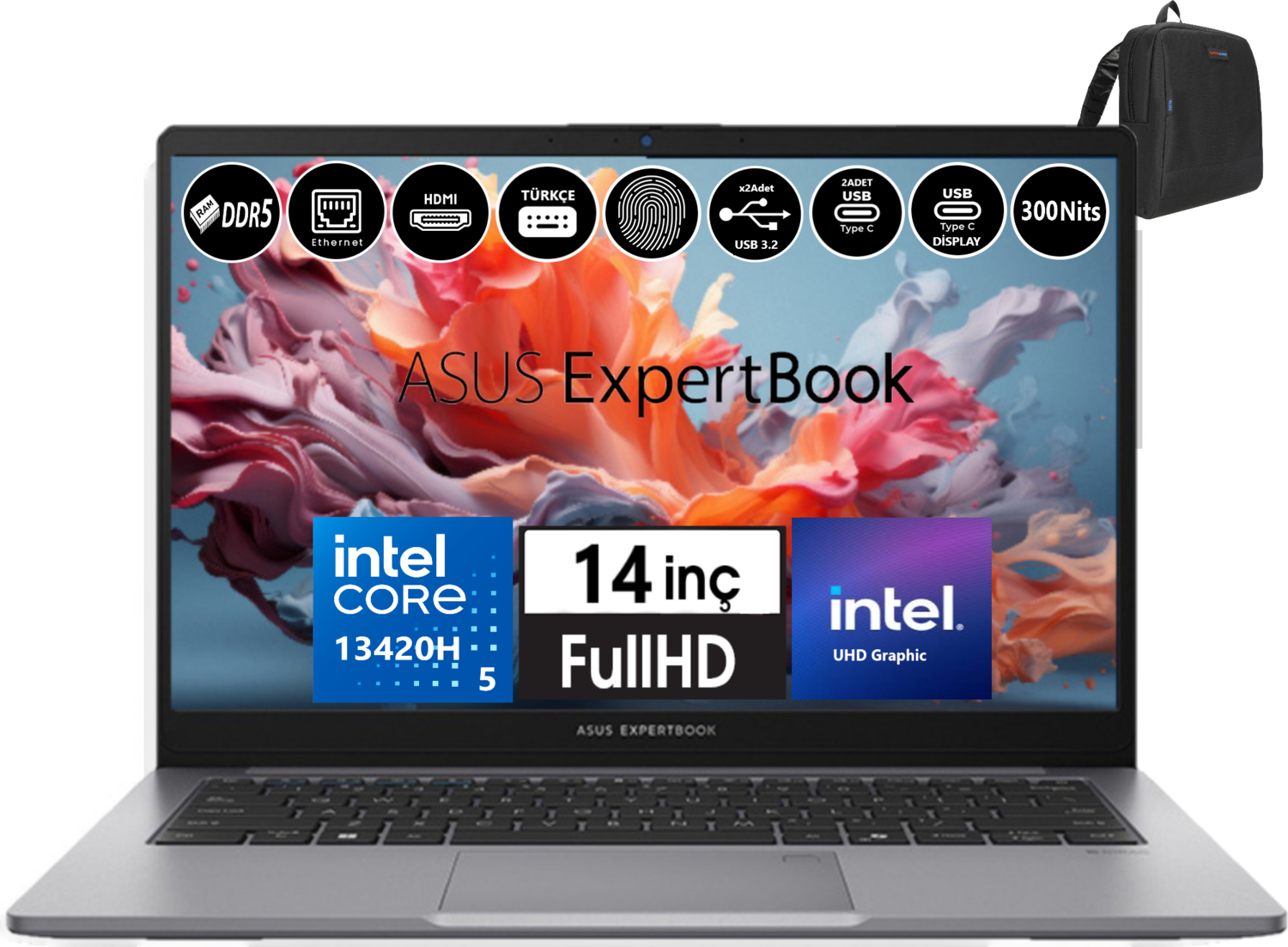 ASUS ExpertBook P1 P1403CVA-I58512G0D DDR5 FHD WXI58512G0D05 Intel