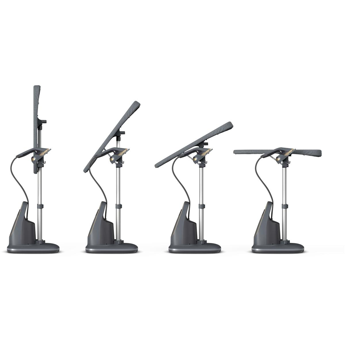 Cztery parownice do ubrań pokazane pod różnymi kątami na białym tle.