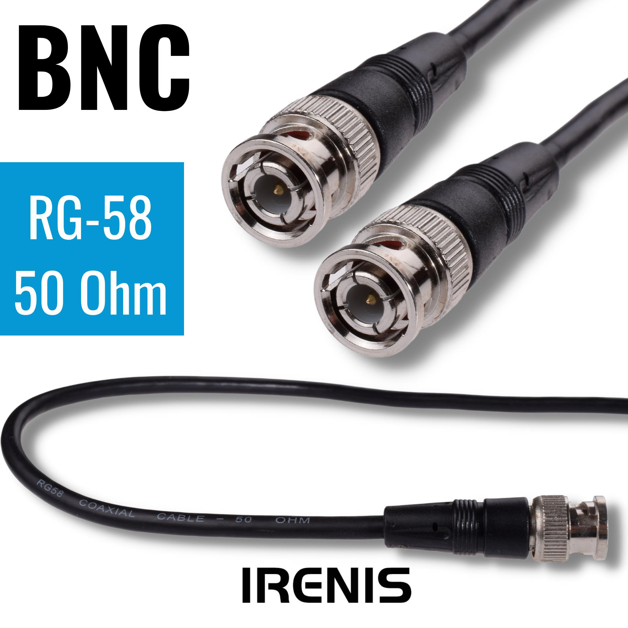 IRENIS 50 Ohm BNC Kablo Siyah