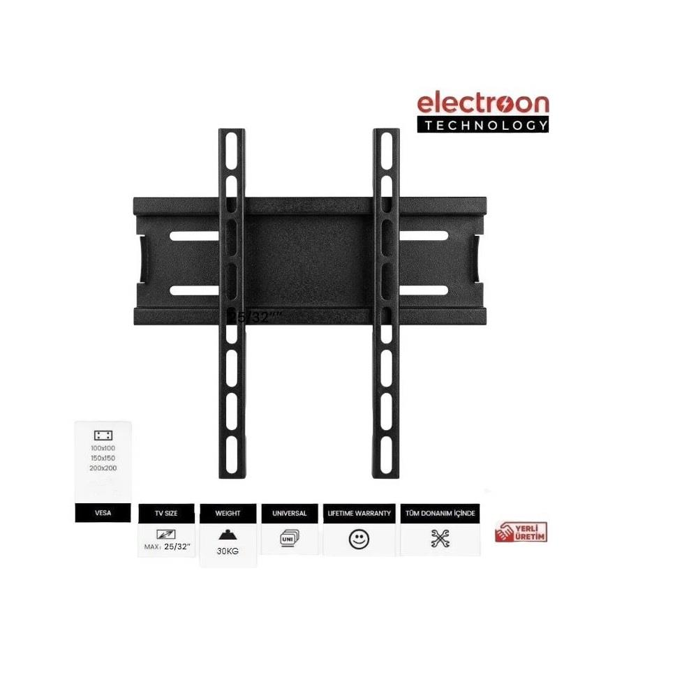 ELECTROON 25-32'' 60-82 Ekran Sabit LCD-LED Siyah