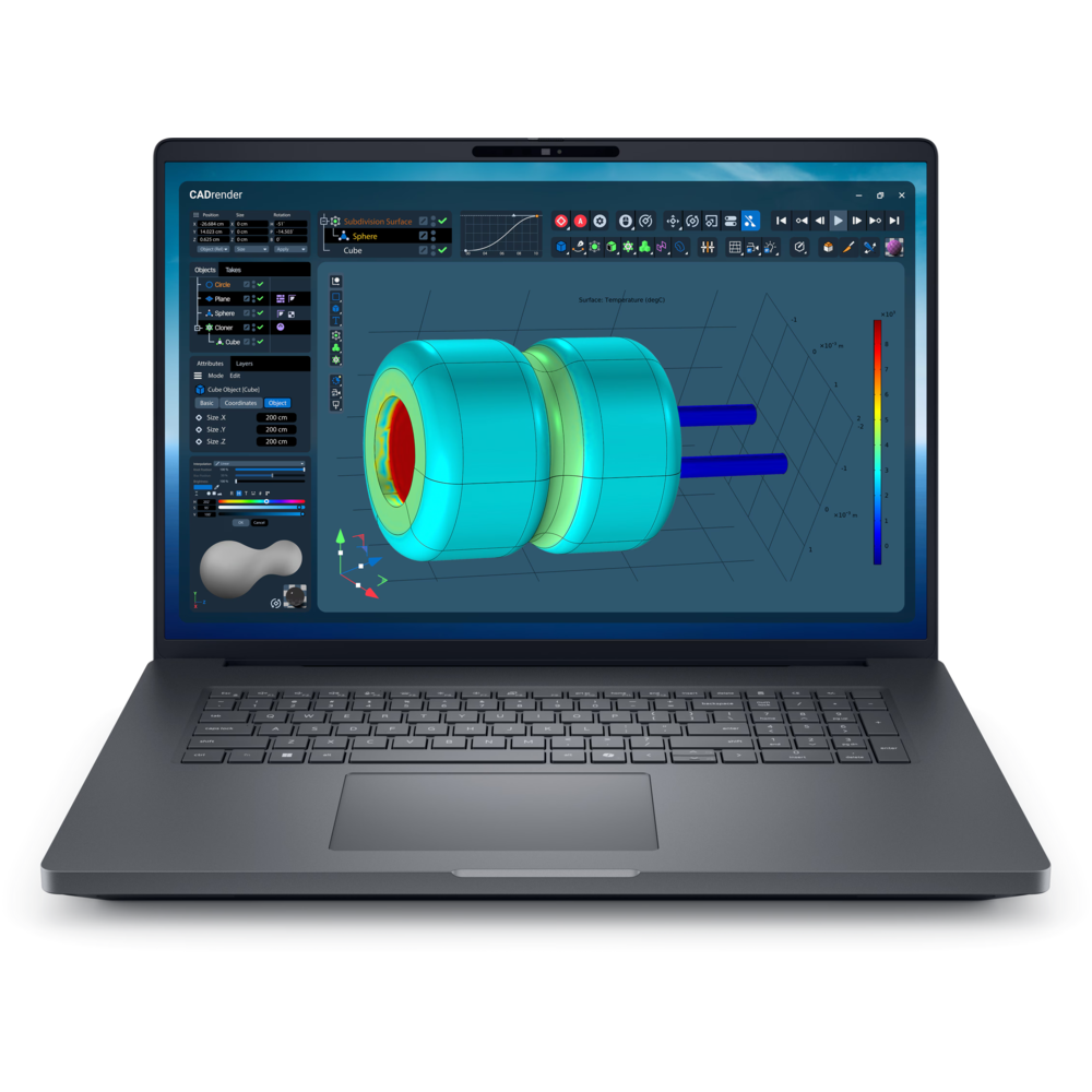 DELL Pro Max 18 Plus 8GB RTX Pro 2000 Blackwell 120HZ MB18250-1 Intel Core Ultra 7-265HX 32 GB RAM 1 TB SSD 18 inç Windows 11 Pro Laptop Siyah