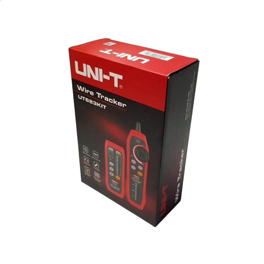 UNI-T Tel İzleyici UT683KIT kutusu kırmızı ve siyah detaylı.