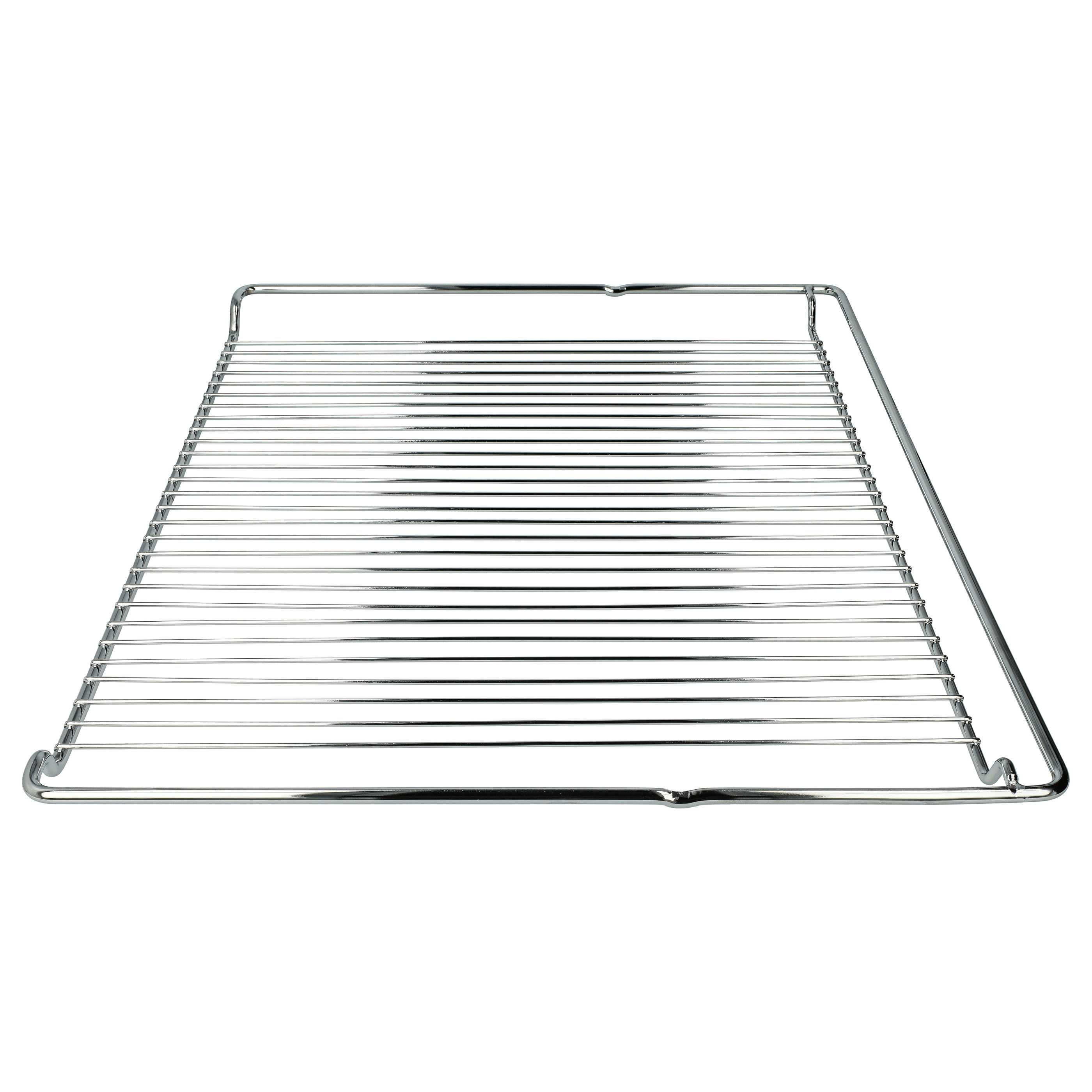 Ein glänzendes, rechteckiges Metallgitter mit vielen parallelen Stäben.