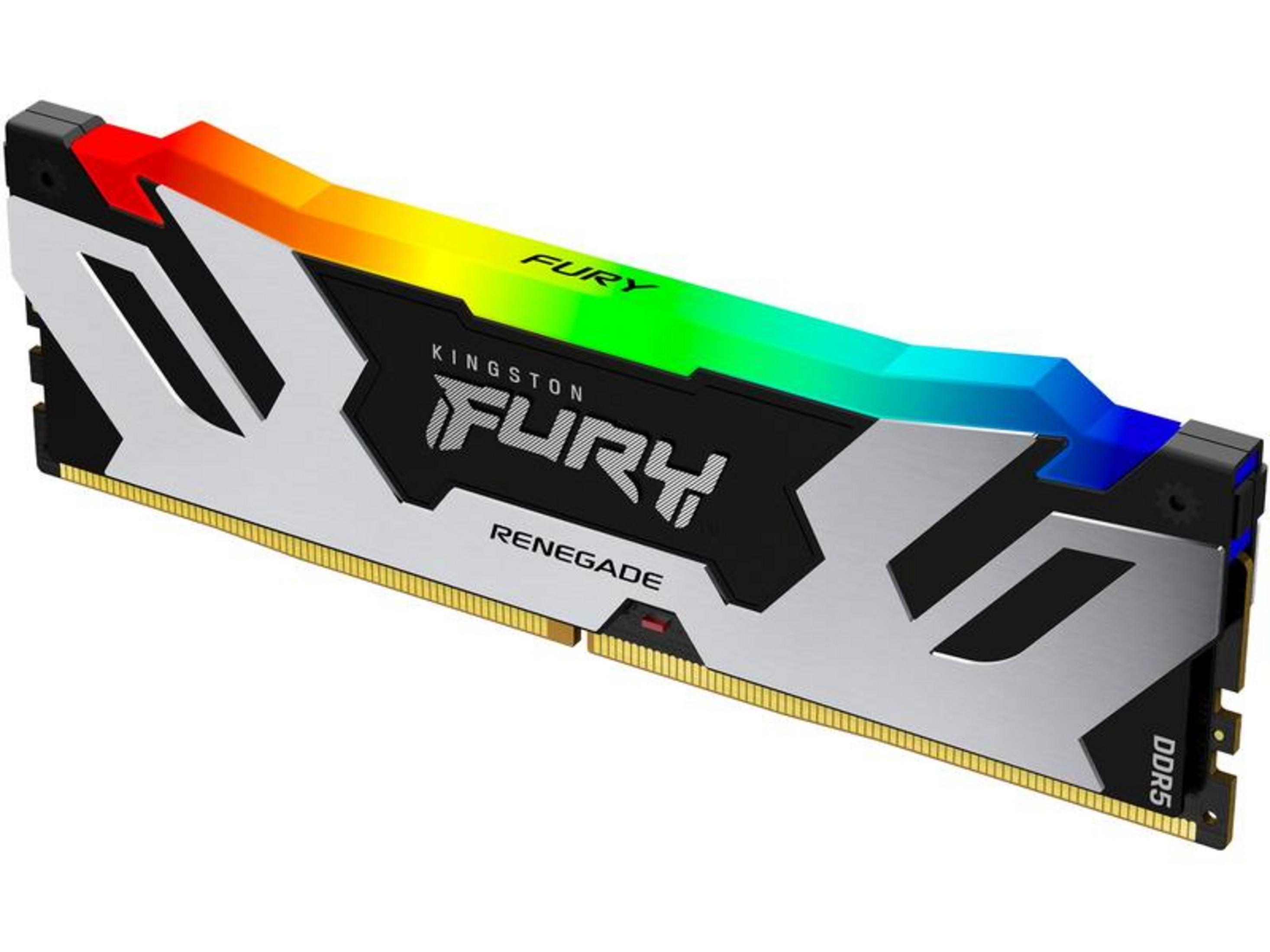Moduł RAM Kingston FURY Renegade DDR5 z podświetleniem RGB.