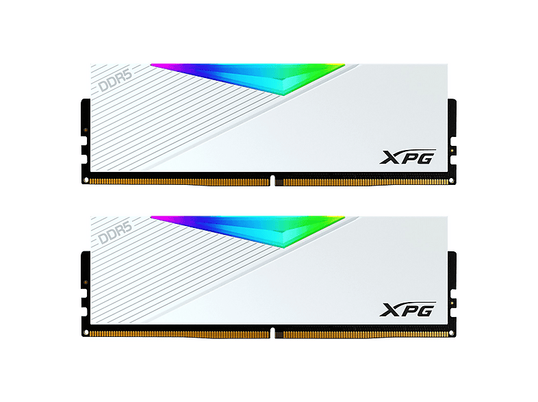 XPG Lancer Beyaz DDR5 6000Mhz RGB CL30 AX5U6000C3032G-DCLARWH Dual Kit Ram