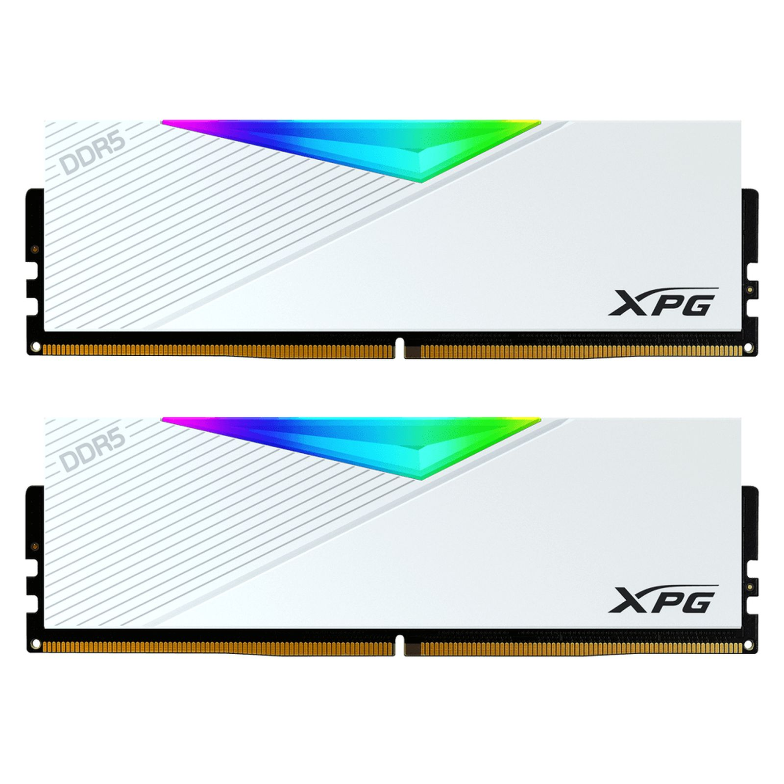 XPG Lancer Beyaz DDR5 6000Mhz RGB CL30 AX5U6000C3032G-DCLARWH Dual Kit Ram