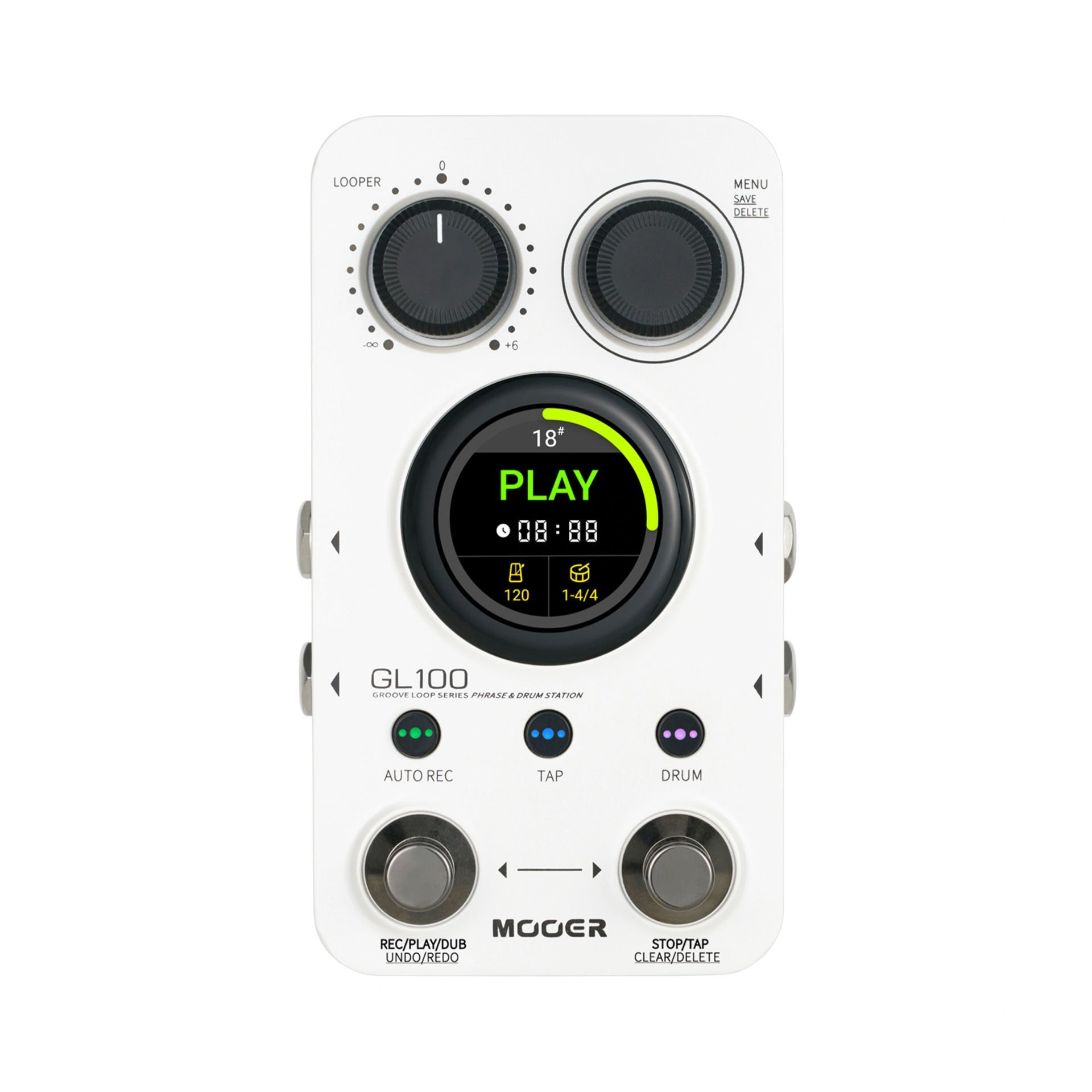MOOER GL100 Groove Loop + Phrase + Drum Pedalı