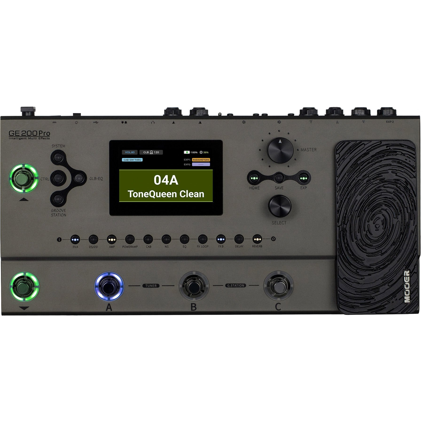 MOOER GE200 Pro Çoklu Gitar Efekt Prosesörü