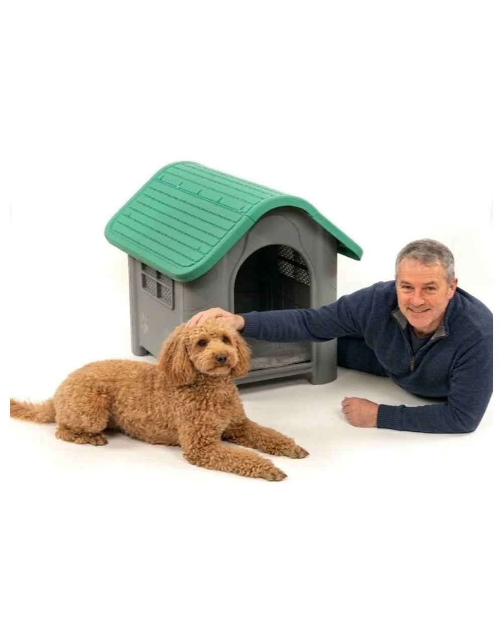 MISSIDEA Brave Paws Plastik 85 x 71 x 66 cm Yeşil Köpek Kulübesi