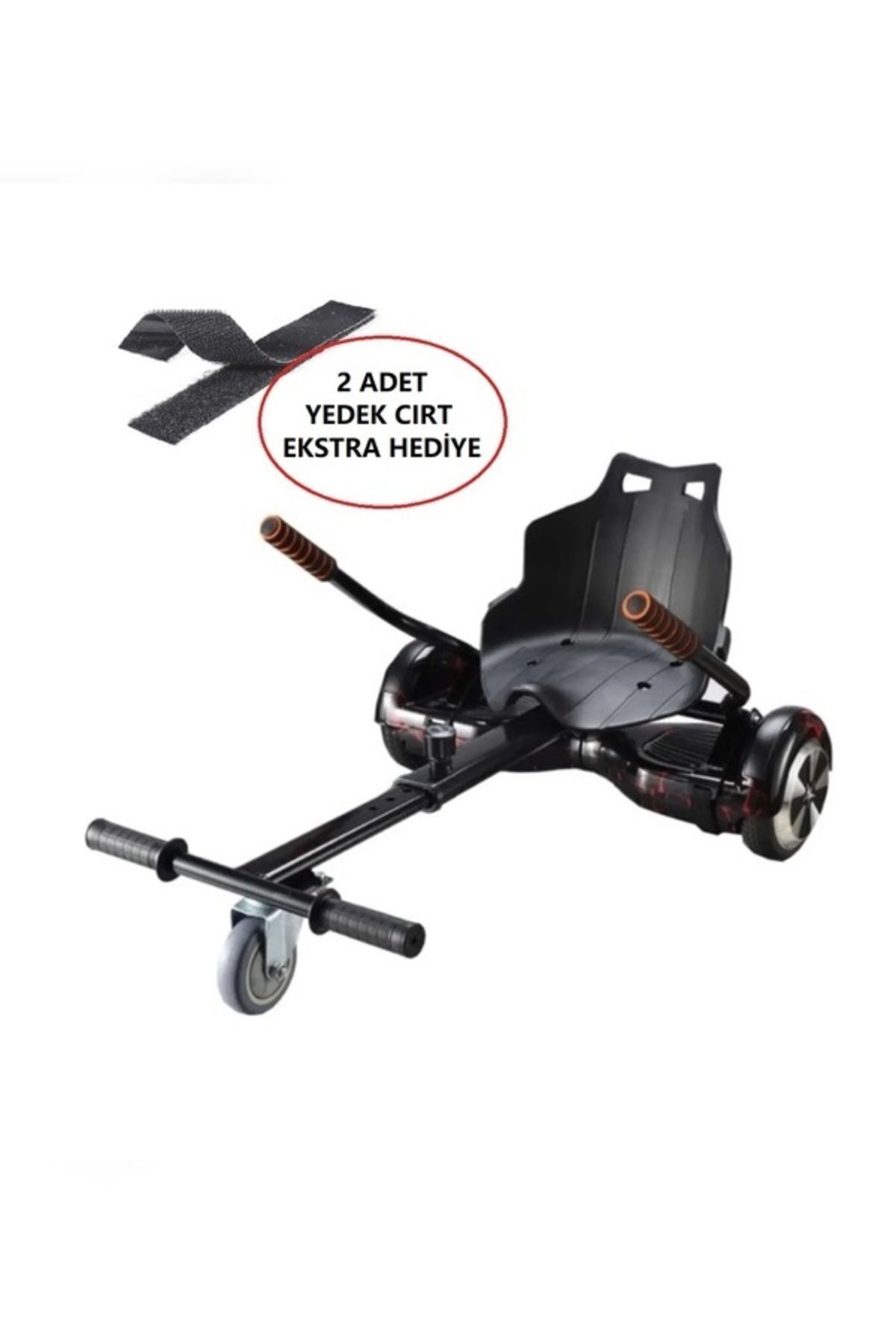 CITYMATE Hoverkart Elektrikli Kaykay Oturma Aparatı Tüm Modellerle Uyumlu Yedek Cırt Siyah Hoverboard