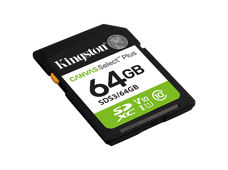 KINGSTON Canvas Select Plus Class 10 UHS-I U1 V10 SDXC 64 GB