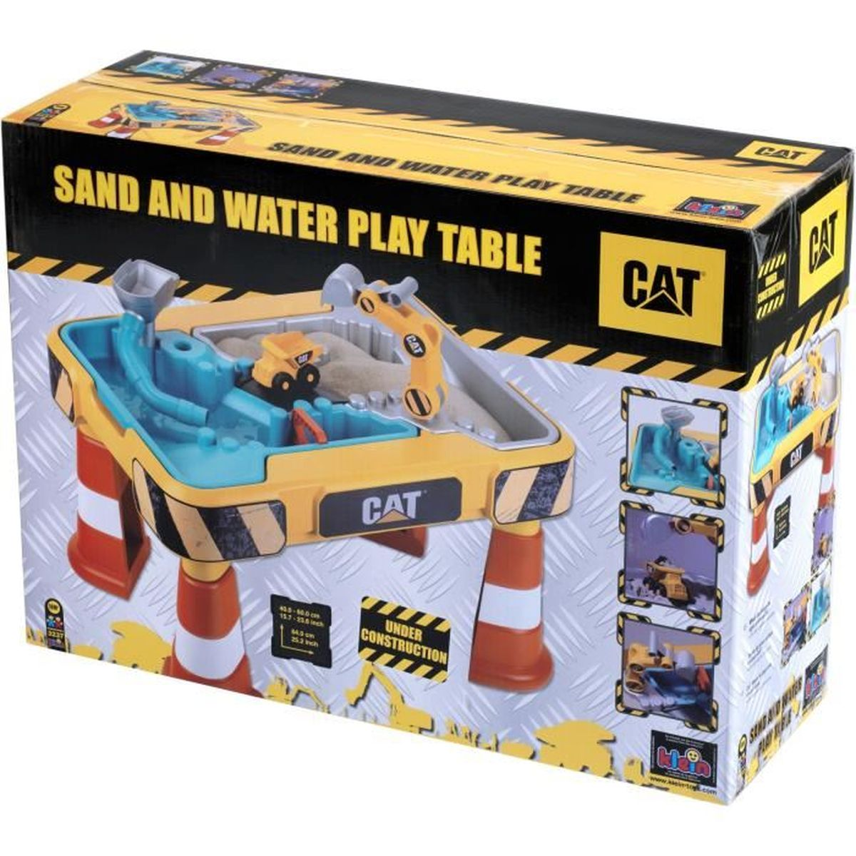 Confezione giocattolo CAT Tavolo da Gioco Sabbia e Acqua con escavatore e area gioco.