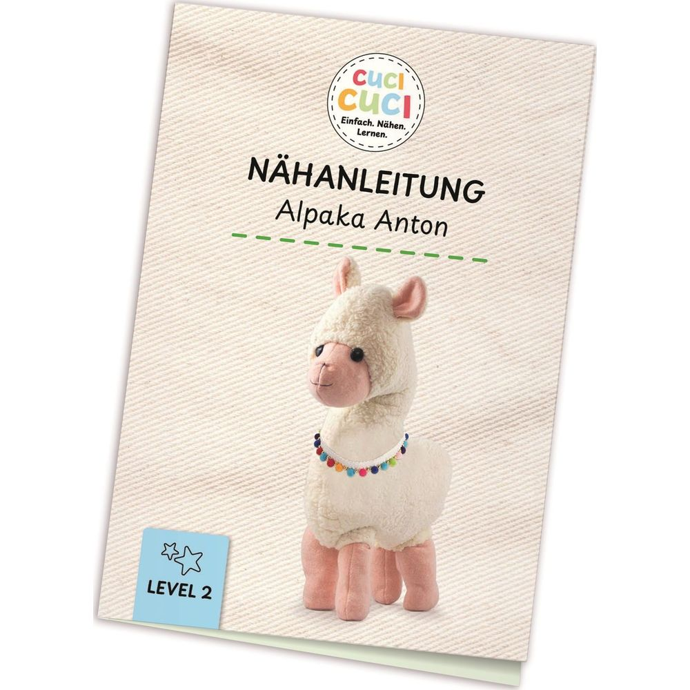 Istruzioni per cucire Alpaca Anton, Livello 2. Con un alpaca di peluche.