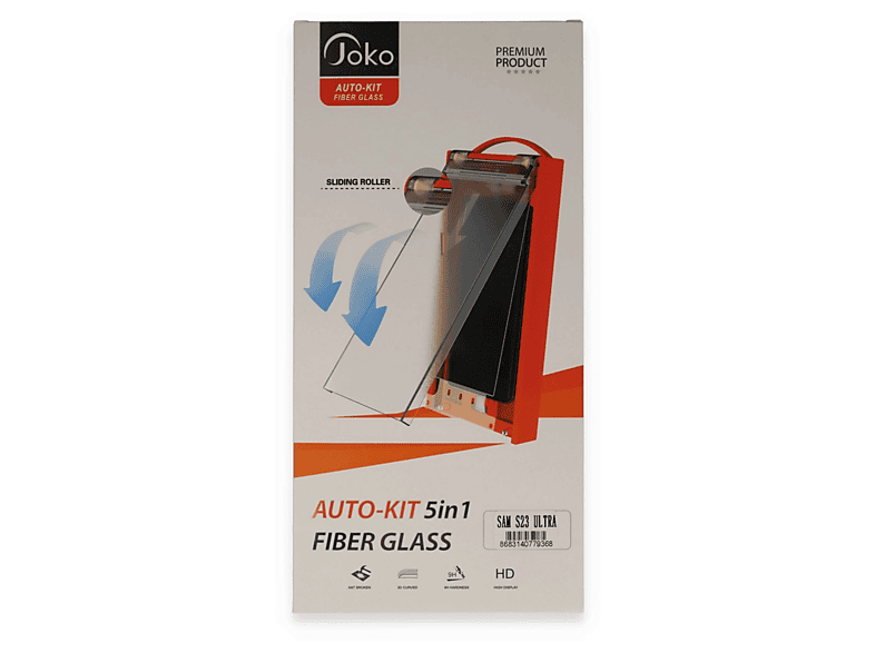 NEWFACE Samsung Galaxy S23 Ultra Uyumlu Autokit 5'i 1 Arada Fiber Hayalet Cam Ekran Koruyucu