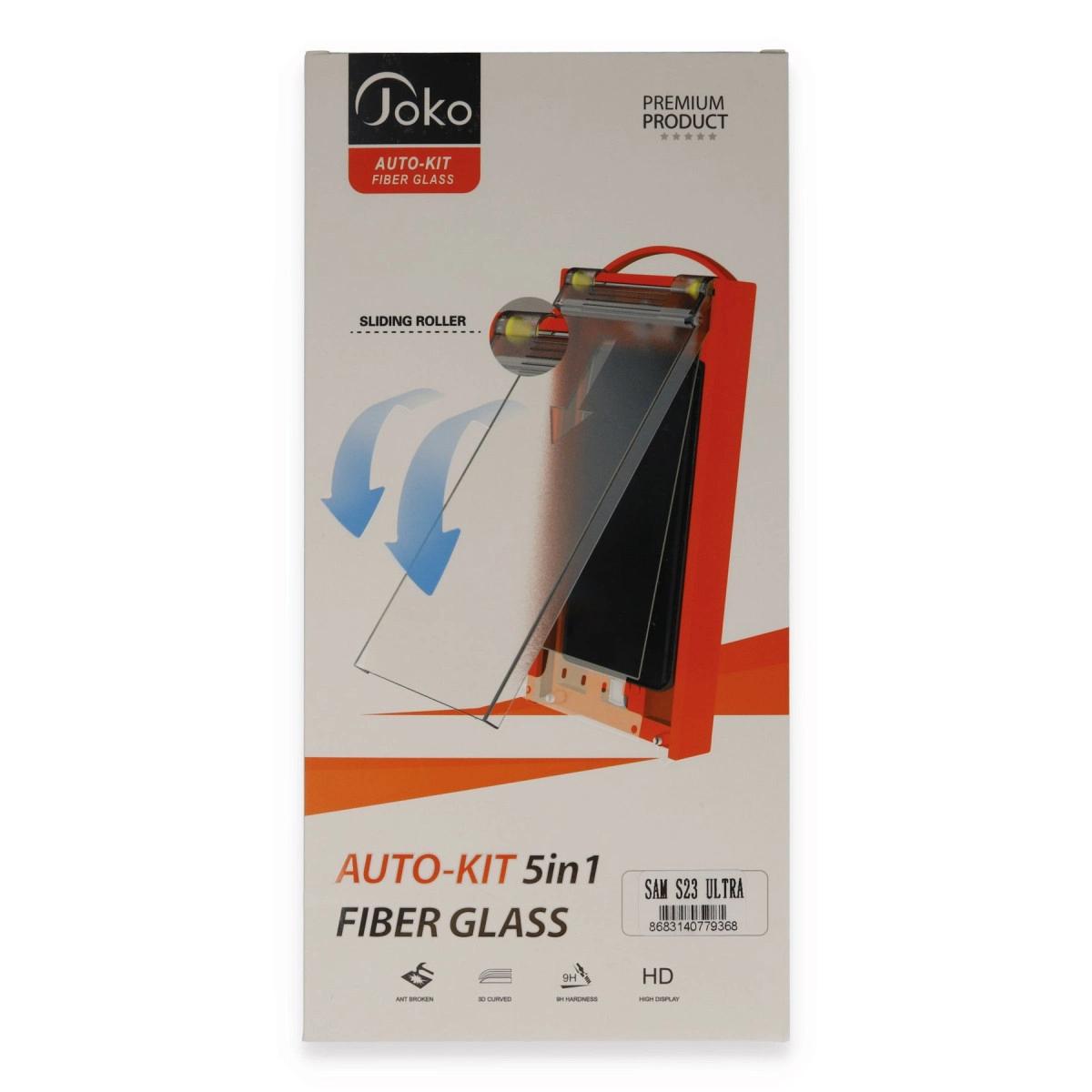 NEWFACE Samsung Galaxy S23 Ultra Uyumlu Autokit 5'i 1 Arada Fiber Hayalet Cam Ekran Koruyucu
