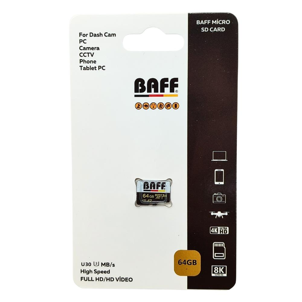 BAFF High Speed microSD 64 GB Hafıza Kartı