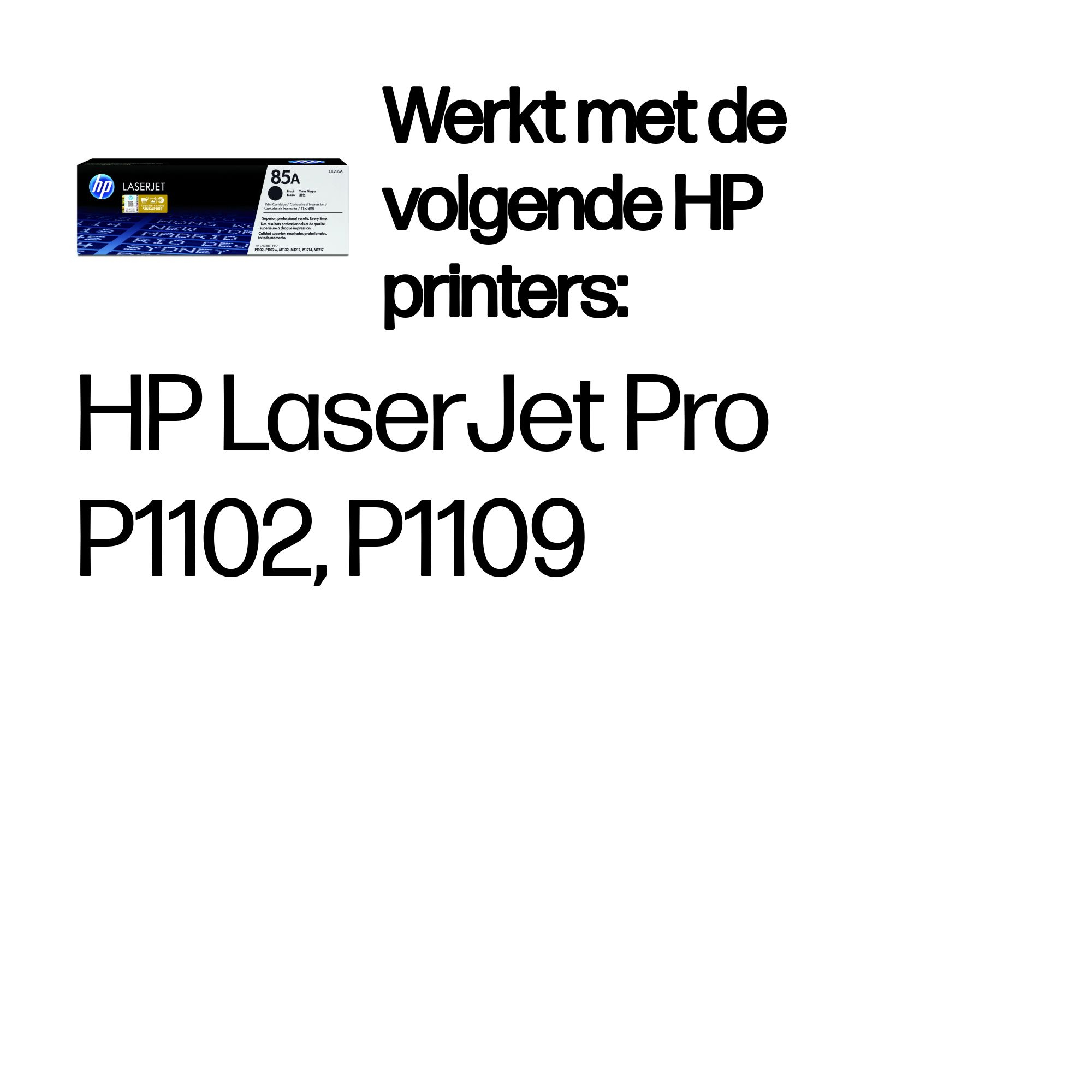 Toner HP LaserJet 85A, kompatybilny z HP LaserJet Pro P1102, P1109.
