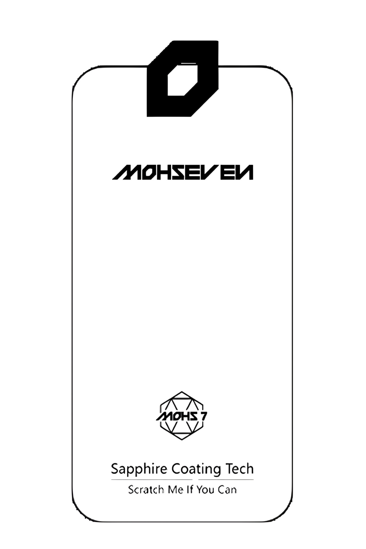 Mohs7 logosu ve Sapphire Coating Tech yazılı etiket.