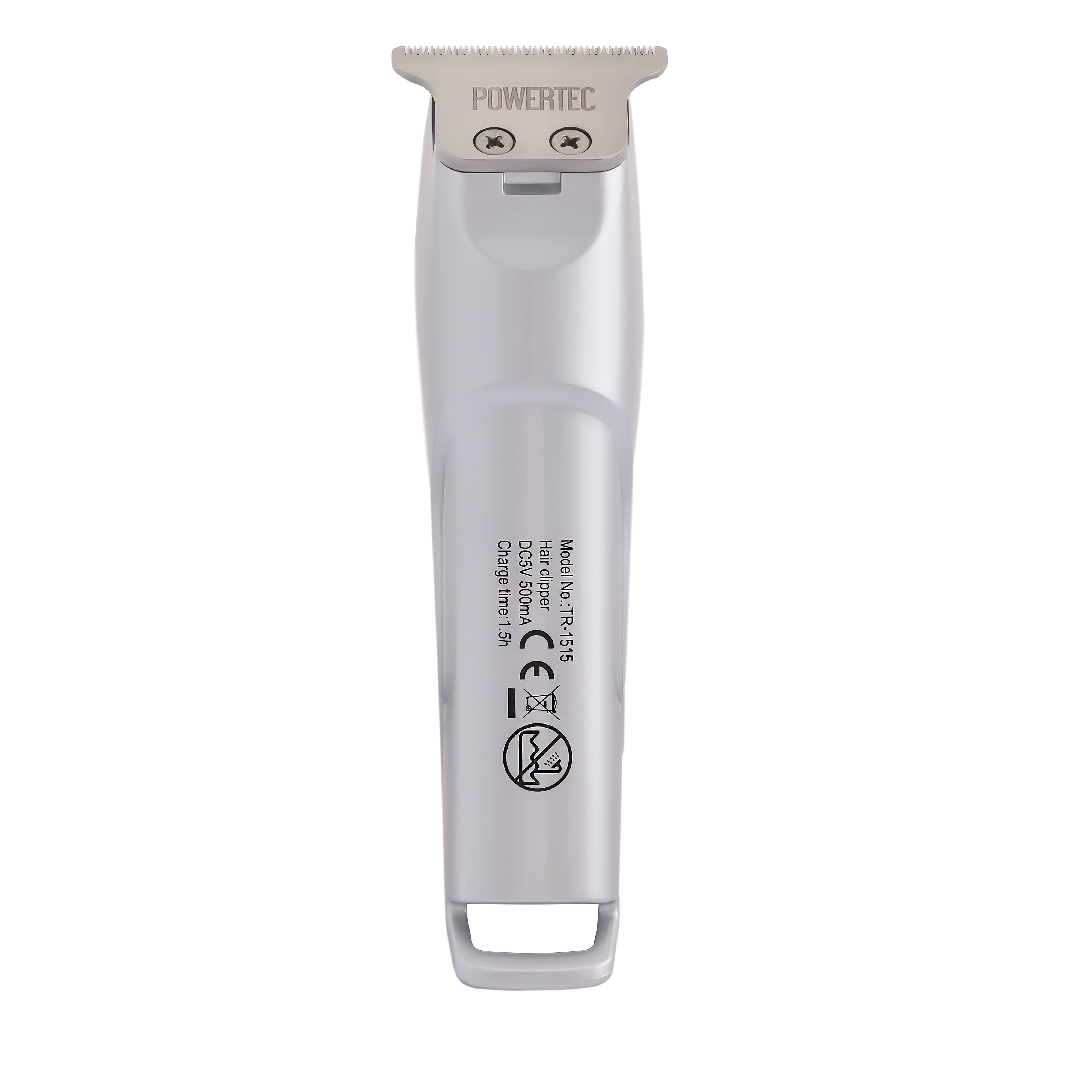 Gümüş bıçaklı ve asma halkalı gümüş saç düzeltici.