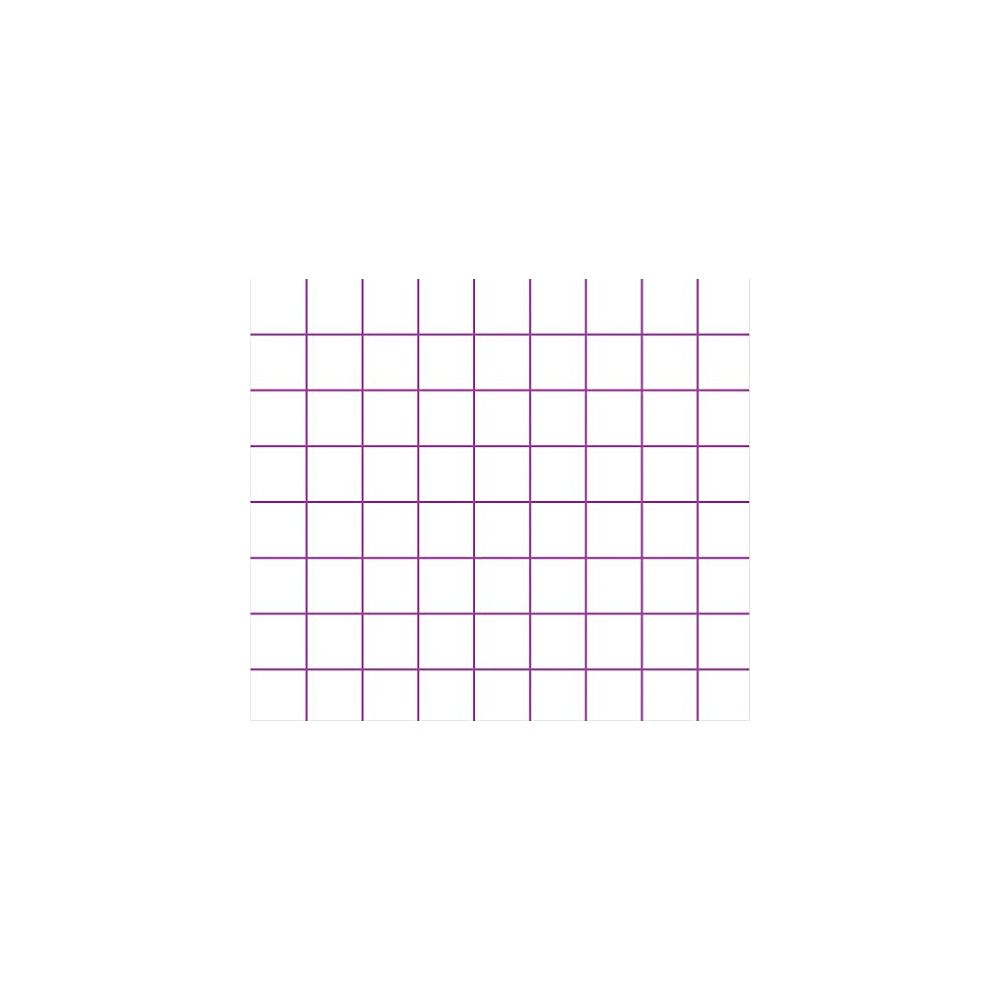 Ein weißer Hintergrund mit einem violetten Gittermuster, das aus horizontalen und vertikalen Linien besteht.