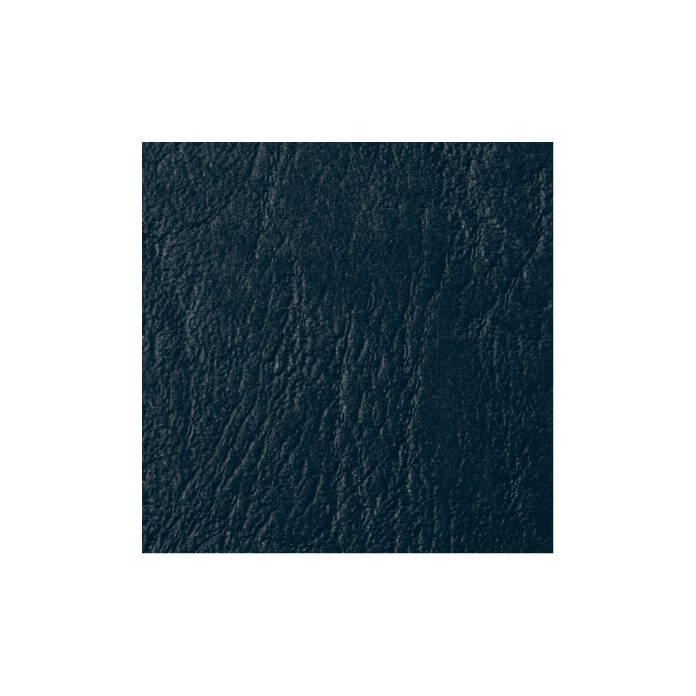 Dunkelblaue Ledertextur mit feinen Falten und Maserung.