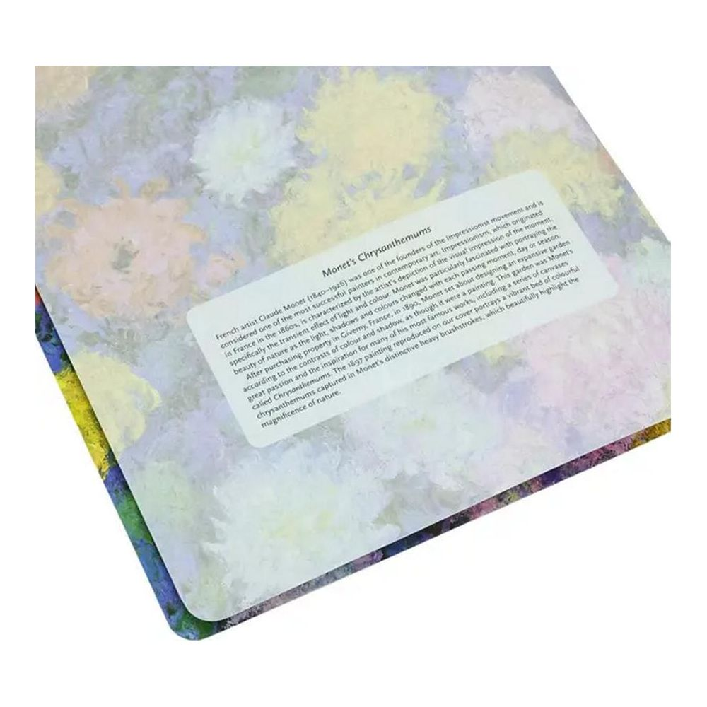 Chrysanthèmes de Monet : Peinture impressionniste aux couleurs vives et coups de pinceau épais.