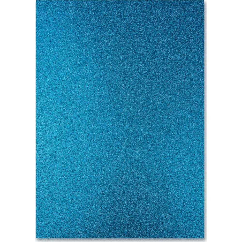 Une feuille de papier étincelante bleu vif.