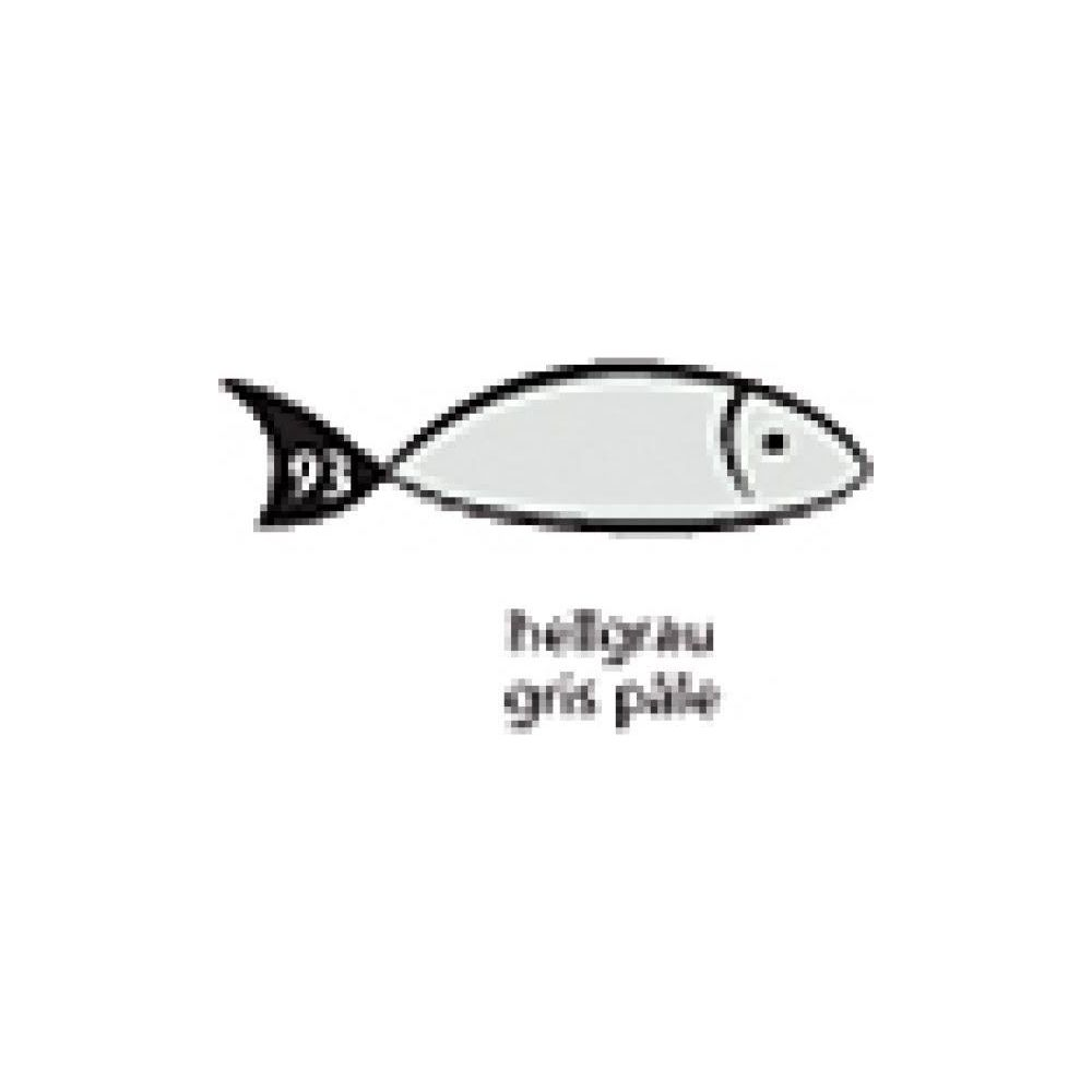 Symbole de poisson gris clair avec le numéro 93 sur sa nageoire.