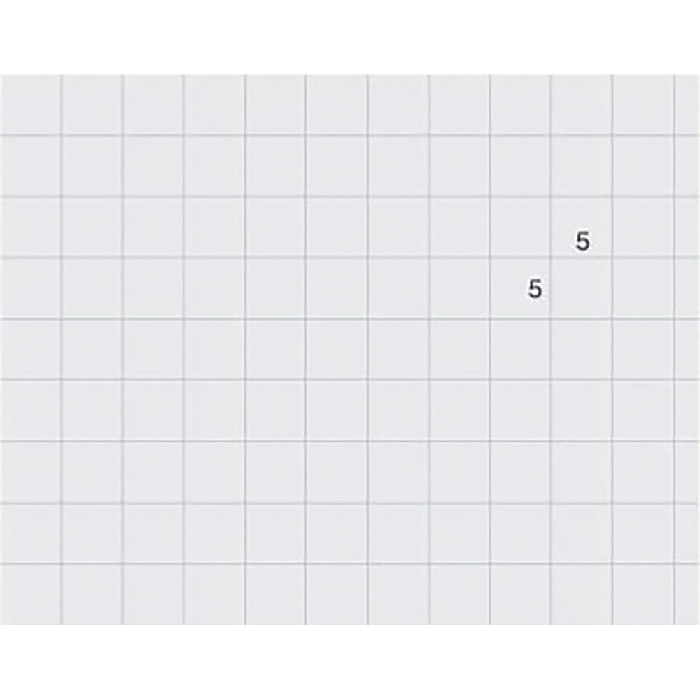 Due '5' su carta millimetrata.