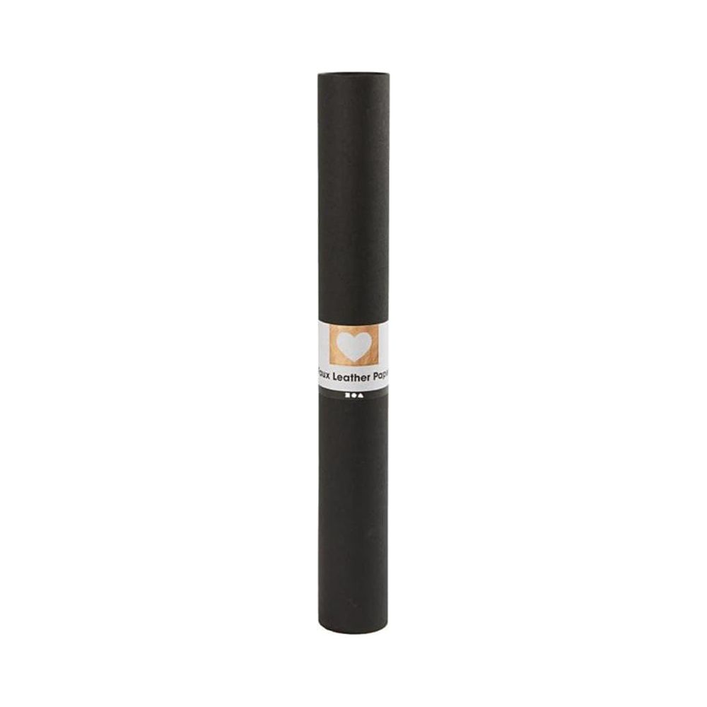 Tube en carton noir avec étiquette indiquant 