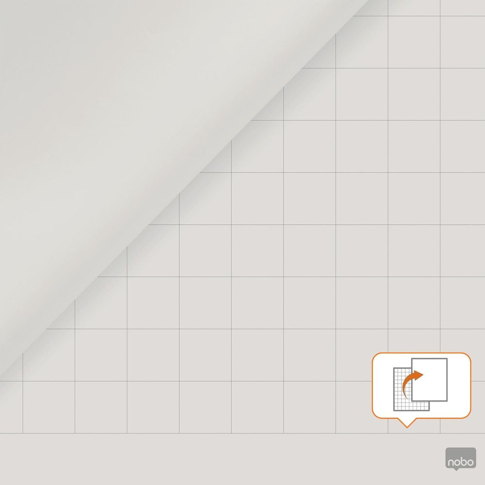 Weiße, aufgerollte Oberfläche über einem karierten Hintergrund mit einem Symbol.