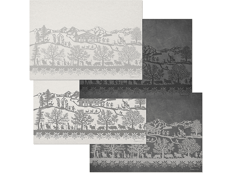 TRENDFORM Tischset Swiss Tradition Papier | Tischset aus Papier mit ...