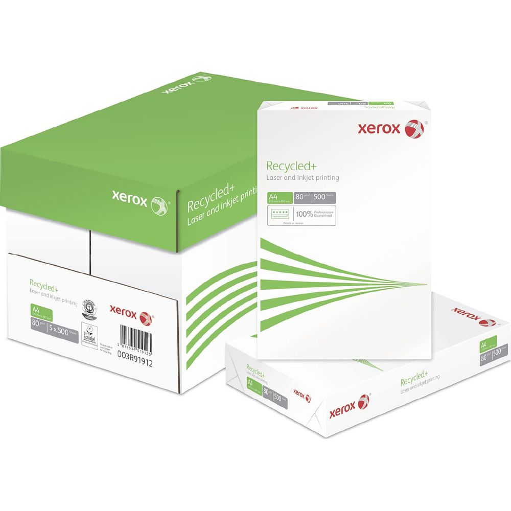 Xerox Recycled+ Druckerpapier A4, 80g/m², 500 Blatt.
