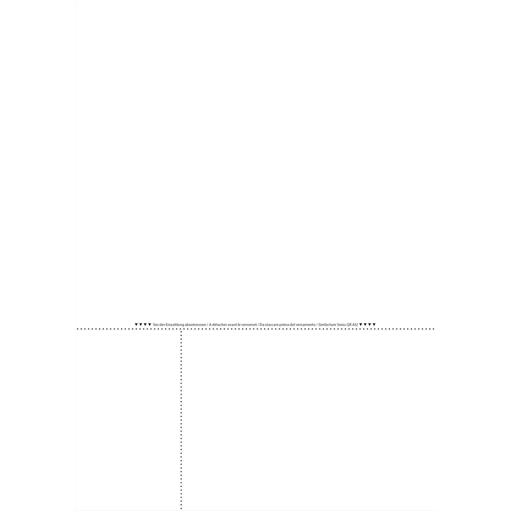 SIMPLEX bulletin de versement Simfacture Swiss QR Papier perforé, 90 g ...