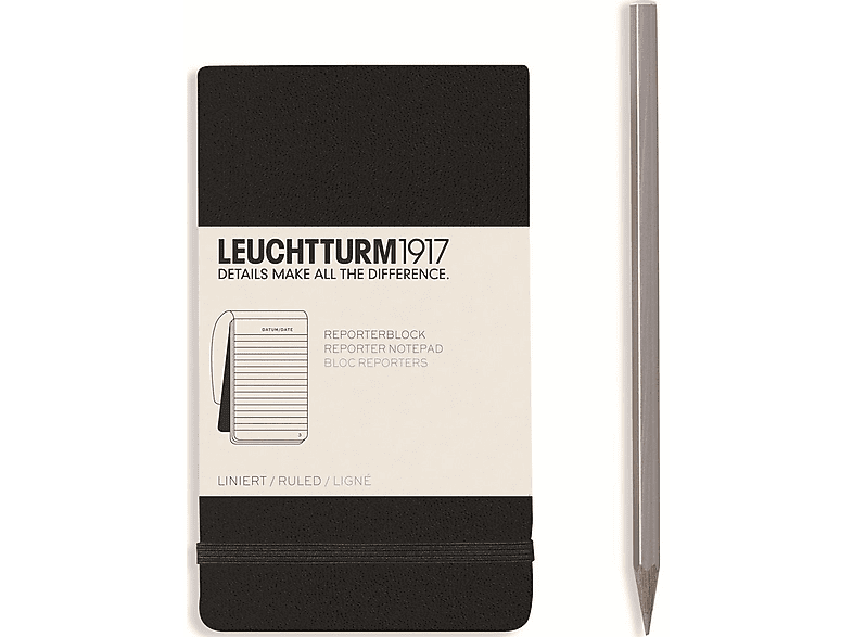 LEUCHTTURM Notizblock Reporter Notizblock A6 1 Stück | MediaMarkt